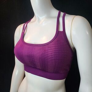 RBX Purple Cross Back Sports Bra (M)